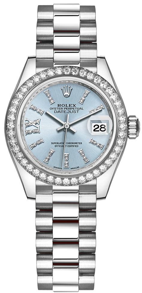 rolex datejust platinum ice blue|Rolex Datejust blue face diamonds.